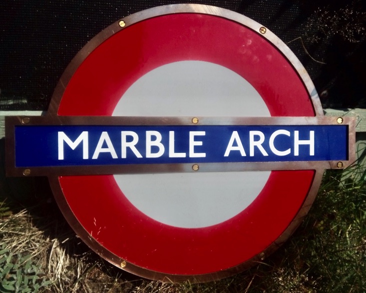 Marble Arch London Tube sign for sale